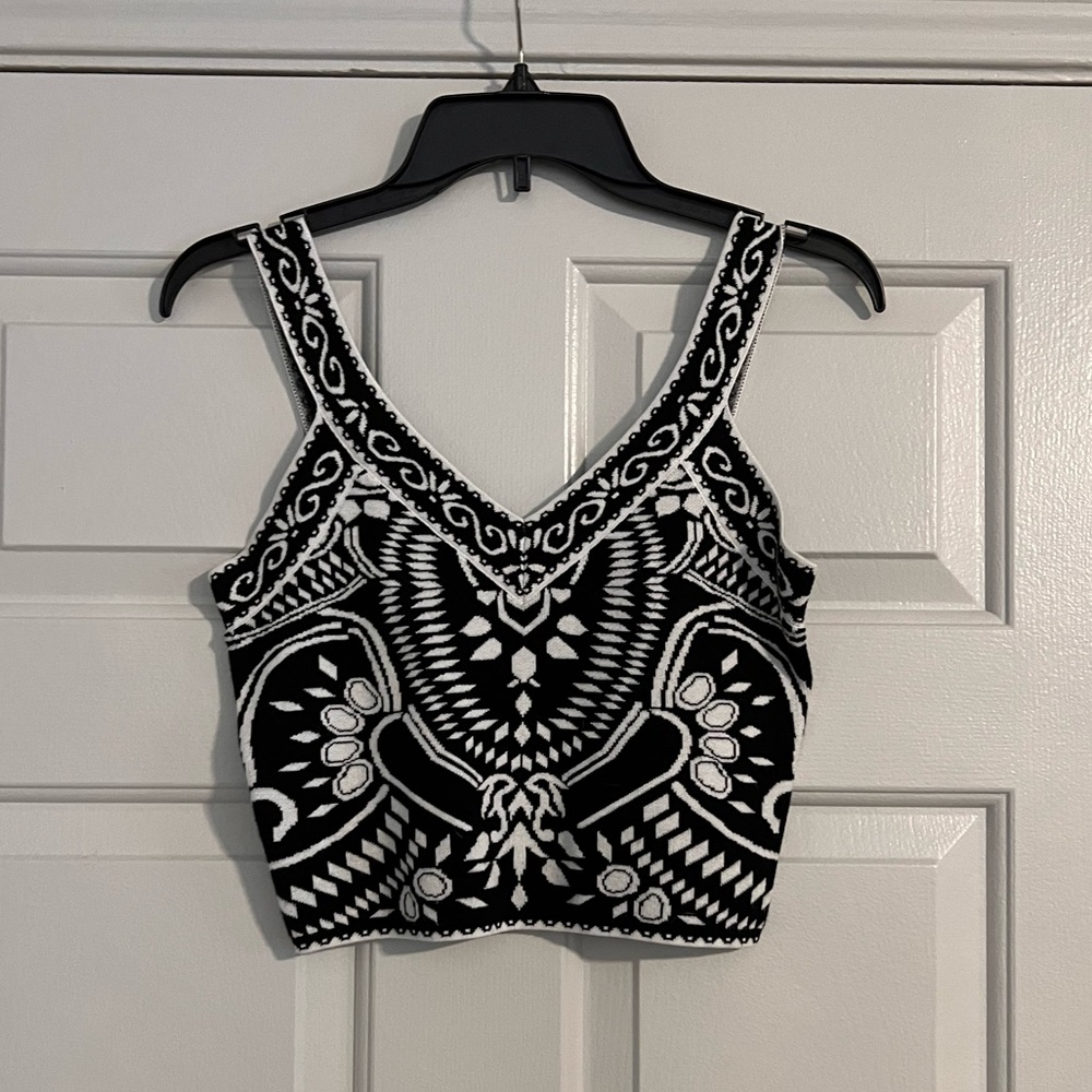 Express Sweater Crop Top